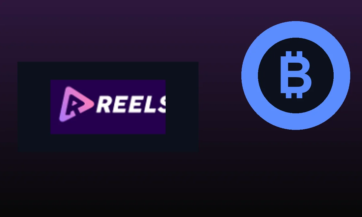 Логотип Reels и оформление раздела крипто казино